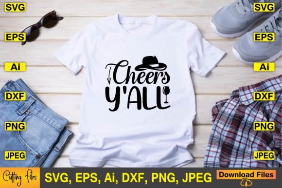 Cheers Y All SVG Design Cute Print File