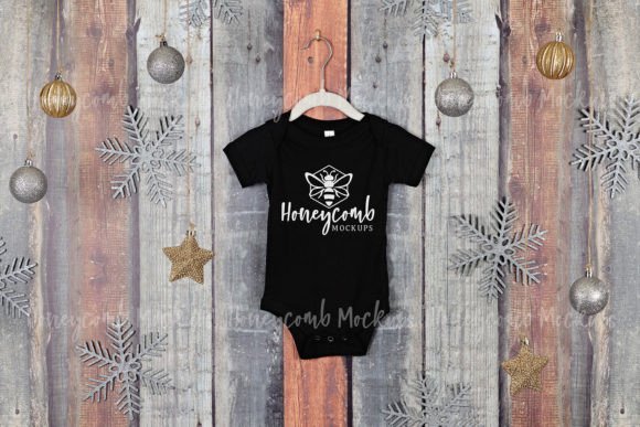 Christmas Black BC100B Baby Mockup Graphics