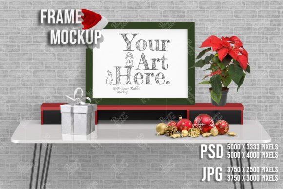 Christmas Time Mockup Frame PSD Template