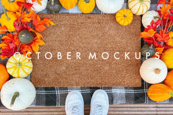 Fall Doormat SVG Mockup: Graphics for Seasonal Events