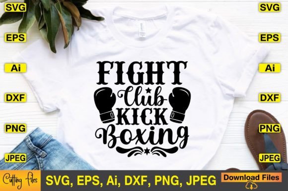 Fight Club Kickboxing SVG Design: Graphics and Crafts in Action