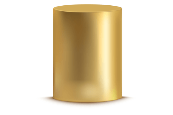 Golden Tube Mockup: Graphics for Real Local Business Branding