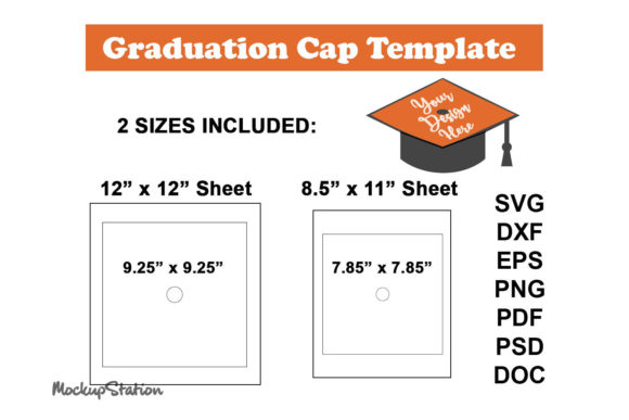 Graduation Cap Template SVG Bundle