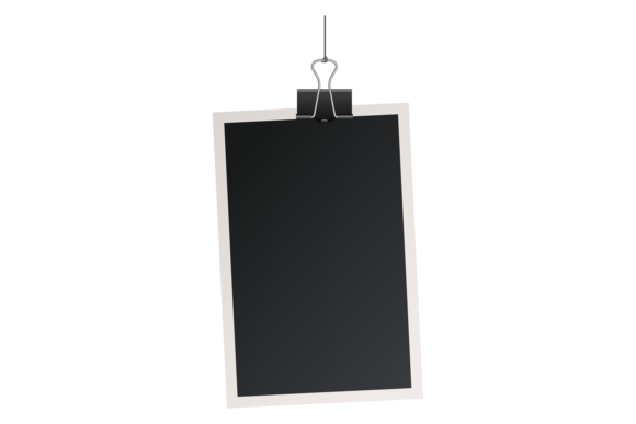 Realistic Photo Card Mockup. Graphics & Illustrations