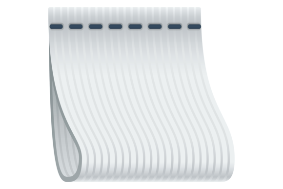 Stitched Ribbon Mockup. Realistic Blank
