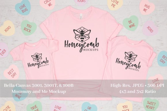 Valentines Mommy and Me Shirt Mockup